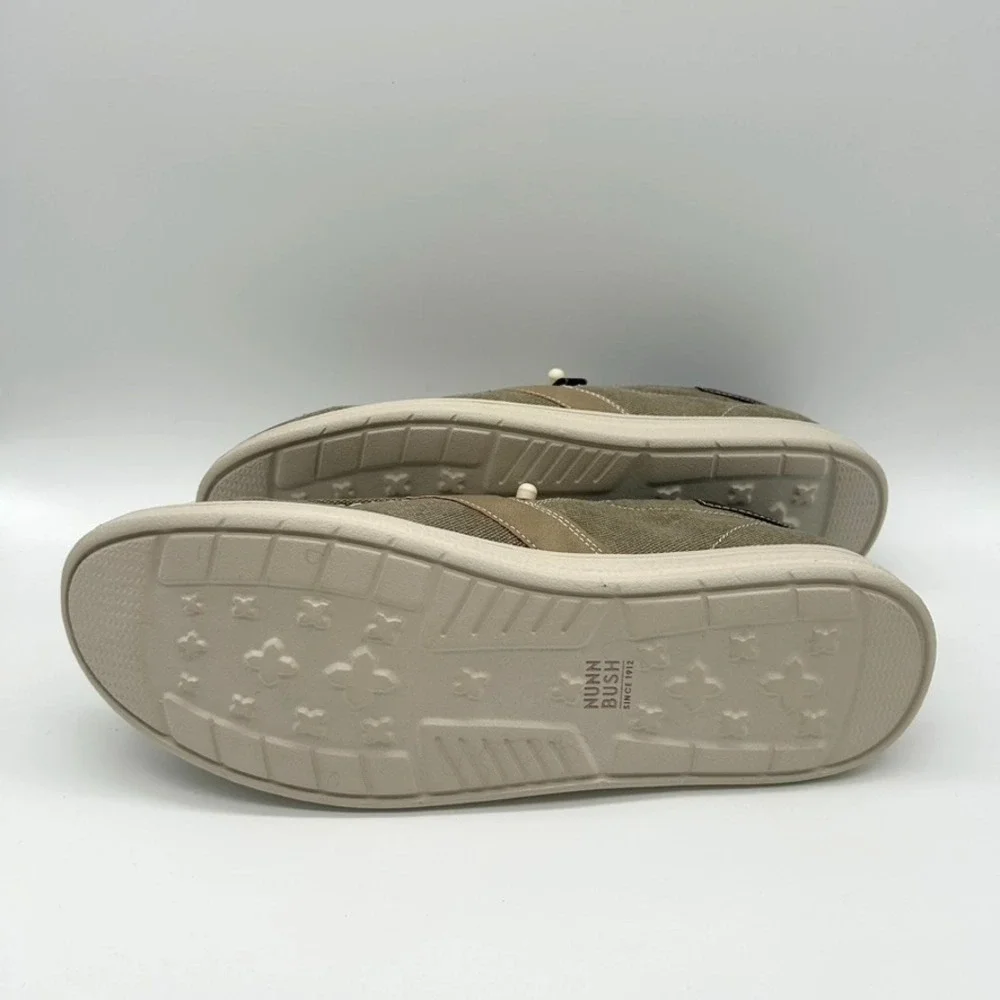 Nunn Bush Brewski Men's Size 10.5M  Stone/Pierre Moc Toe Slip-On Shoes -Open Box
